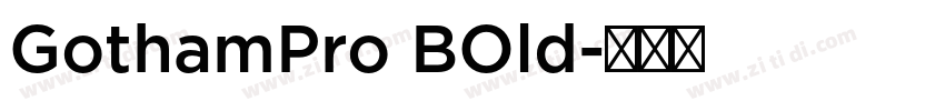 GothamPro BOld字体转换